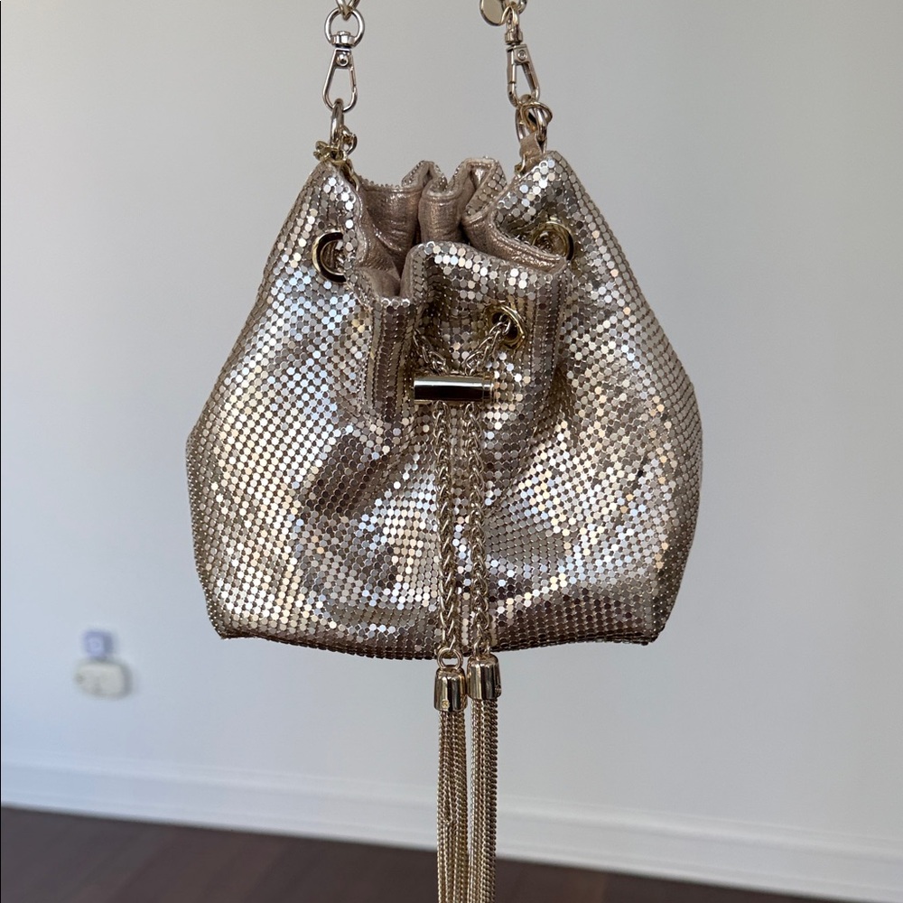 Olga Berg Gold Sequin Bag